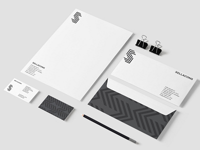 Sellacons identitydesign logo packaging simplicity stationery strongdesign