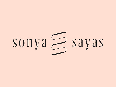 Sonya Sayas Personal Care logo brandhealth branding icon identity simple