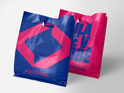 IDENTITY FOR EPICBODY. BAGS art direction branding identity simple symbol typography