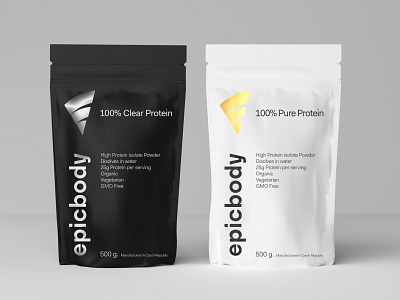 Epicbody, product packaging brandhealth branding packagingdesign simple symbol