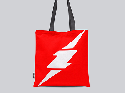 Zeus Bike tote bag unused concept branding