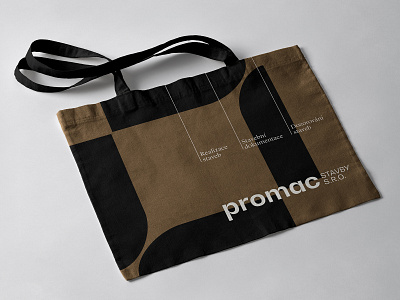 Promac Construction Company art direction identity logo simple symbol typography