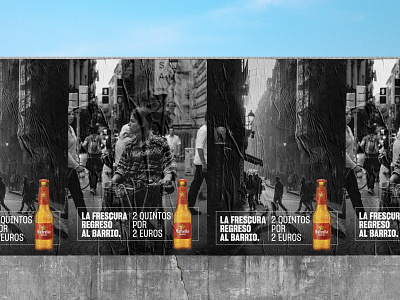 posters for spanish beer brand art direction branding