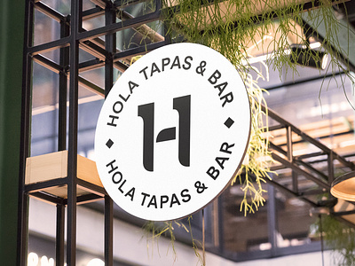 Spanish Bar Tapas Sign art direction branding identity logo simple typography