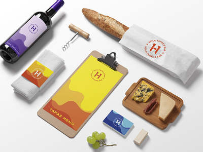 Spanish bar tapas identity branding identity logo simple