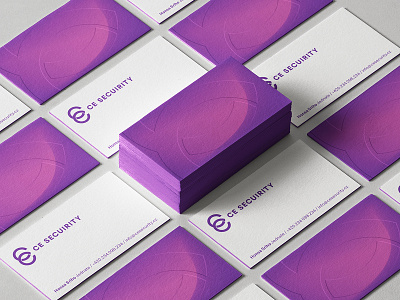 An video surveillance company C & E business cards branding design identity logo simple typography