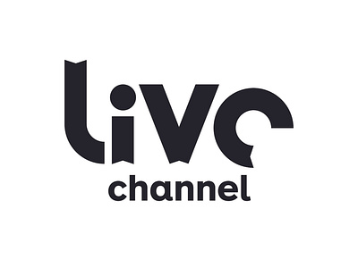 LIVE Channel, UNUSED CONCEPT branding identity logo simple symbol typography