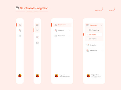 Dashboard Navigation for SaaS applications