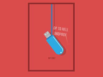 Last word: GO TO HELL DRPBX :) design dropbox flash red vlaznevbro