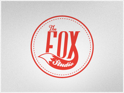 Logo The Fox Studio fox logo logotype orange red studio vlaznevbro