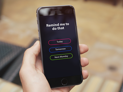 This is 'That' app clean ios iphone minimal mobile reminders simple that todo ux