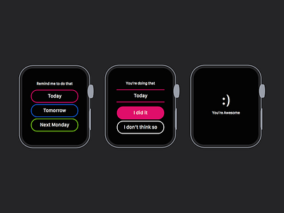 'That' on Apple Watch app apple clean ios iphone minimal mobile reminders simple that todo watch