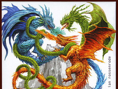 Tatsu game box illustration dragons fantasy fantasy art game art illustration painter wacom intuos wacom tablet