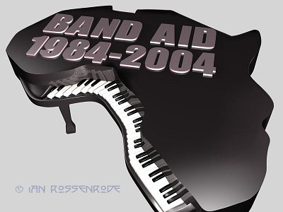 Live Aid Logo Concept Logo 3d model illustration logo