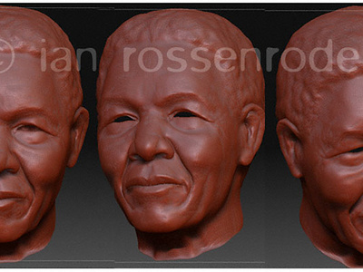 Nelson Mandela 3D model 3d artist 3d illustration 3d model c4d cinema 4d nelson mandela zbrush