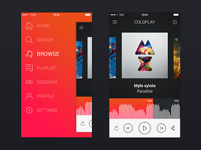 Music 7 app denmark icon ios music play playlist ui web