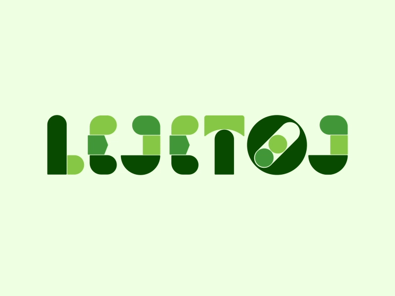 Lejetøj Logo animation branding denmark green kids motion motion design playful toy