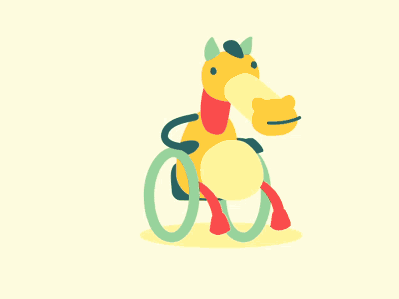 The little horse on your wheelchair