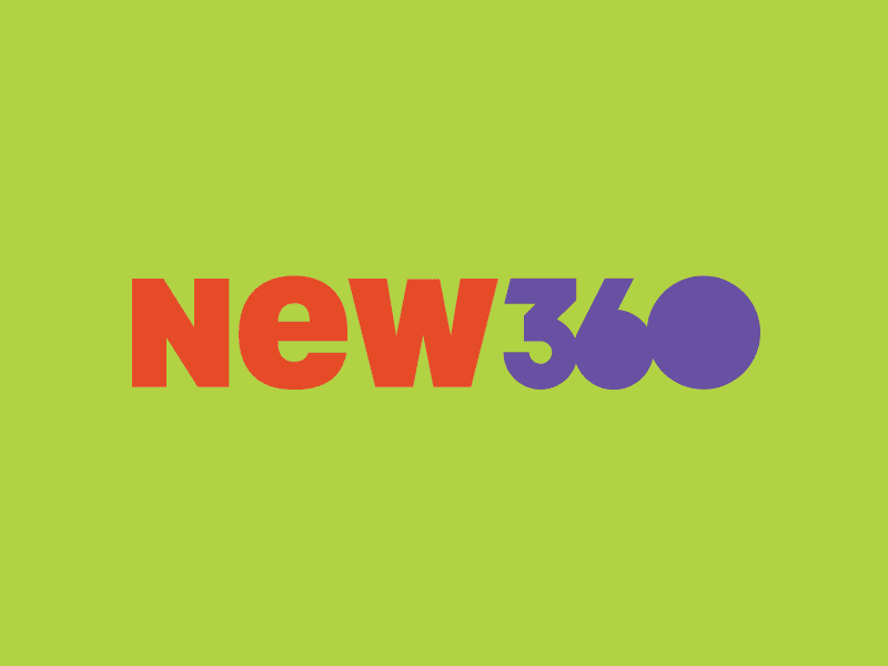 New360 new logo brand design graphic logo rebrand