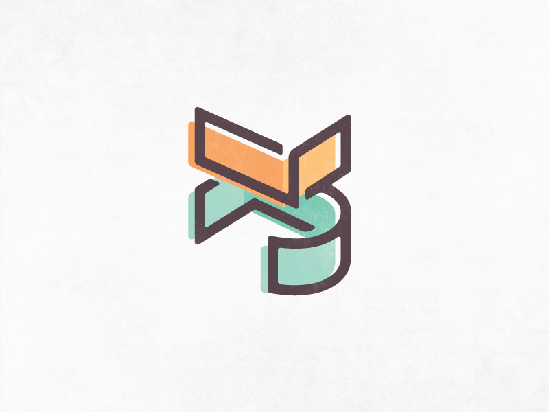 Personal Branding WIP branding monogram structure layers overprint perspective