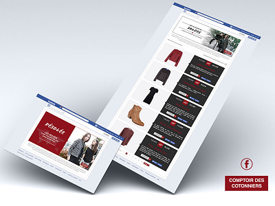 Comptoir des Cotonniers facebook fashion sales widget