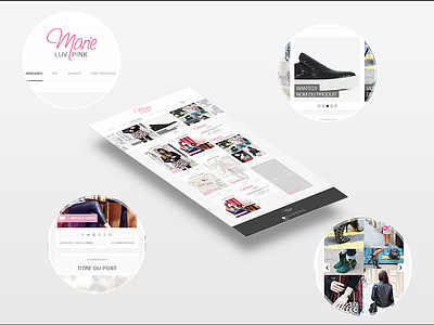 MARIE LUV PINK blog fashion pink webdesign