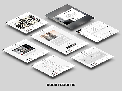 PACO RABANNE fashion fragrance webdesign