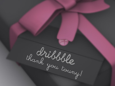 Thank you for the dribbble invite! 3ds dribbble invite max photoshop thank you welcome