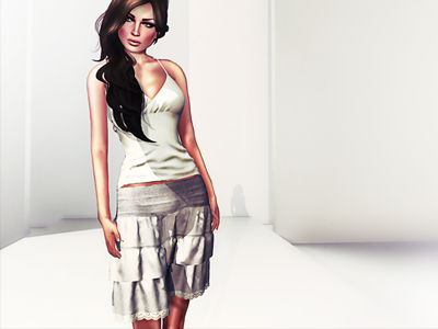 3D Skirt & Top 3d 3ds max game design skinning