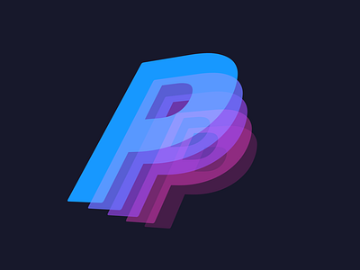 Its a "P" 3d concept illustration minimal simple xd