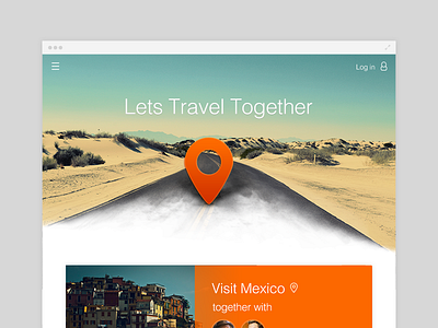 WIP Travel Website concept layout minimal travel ui website