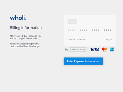Payment Information flow payment simple ux
