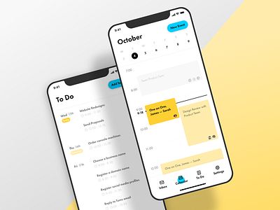 Calendar & ToDo app Concept