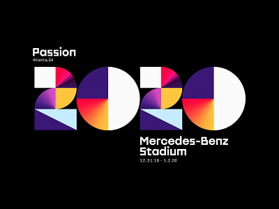 Passion 2020 2020 atlanta benz color design geometric georgia gradient numbers passion
