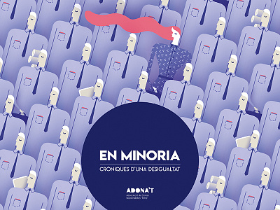 En Minoria Dribbble design editorial equality exhibition illustration woman working