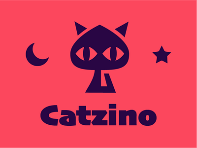 Cat logo angular cat dark devil logo minimalist night scary simple spooky