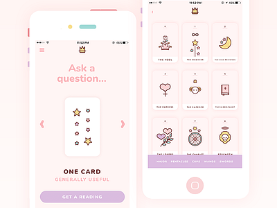 Kawaii Tarot android app cards cute icons ios mobile tarot