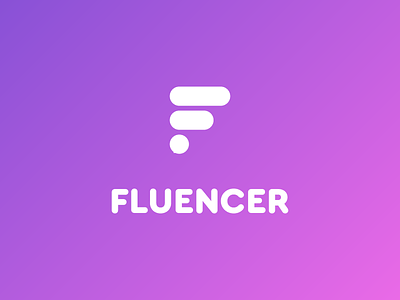 Influencr Saas Logo brand guide branding f influencer logo monogram online pink purple saas