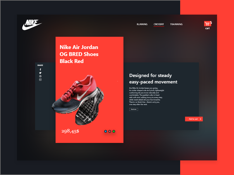 Nike Air Jordan Ui Design by orko biswas on Dribbble