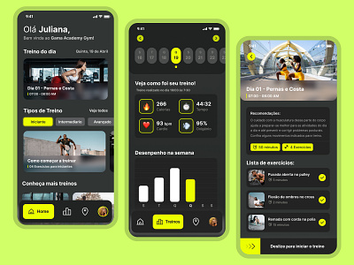 Fitness App daily 100 challenge dailyui design ui uidesign uxdesign