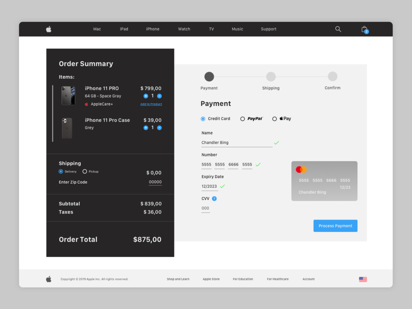 Credit Card Checkout - DailyUI #002 By Hendrik On Dribbble