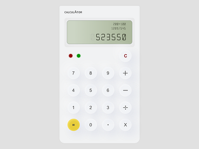 Calculator - Daily UI #004 app app design braun calculator daily 100 challenge dailyui inspiration uidesign ux uxdesign