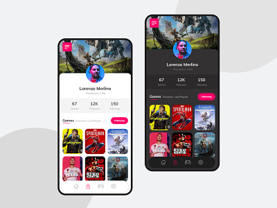 User Profile - Daily UI #006 app app design daily 100 challenge dailyui design game profile ui uidesign userprofile ux uxdesign video game