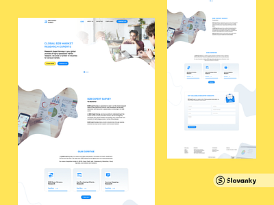 B2B Expert Survey - Web UI Design design home page landing page ui ui ux ui design web design