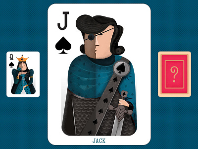 Playing cards - jack 2d bura card character devi flat game illustration illustrator jack texture vector