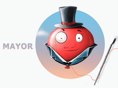 Mayor animation character devi digitalart illustration illustrator