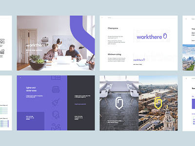 Workthere - Brand Guidelines brand colour guidelines logo mark type