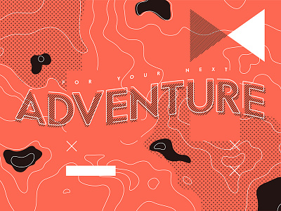 For your next adventure contour illustration map texture