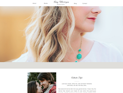 Romance Author Website branding design ui design webdesign