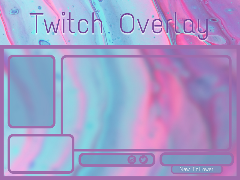 Multi Color Twitch General Overlay By Lauren On Dribbble